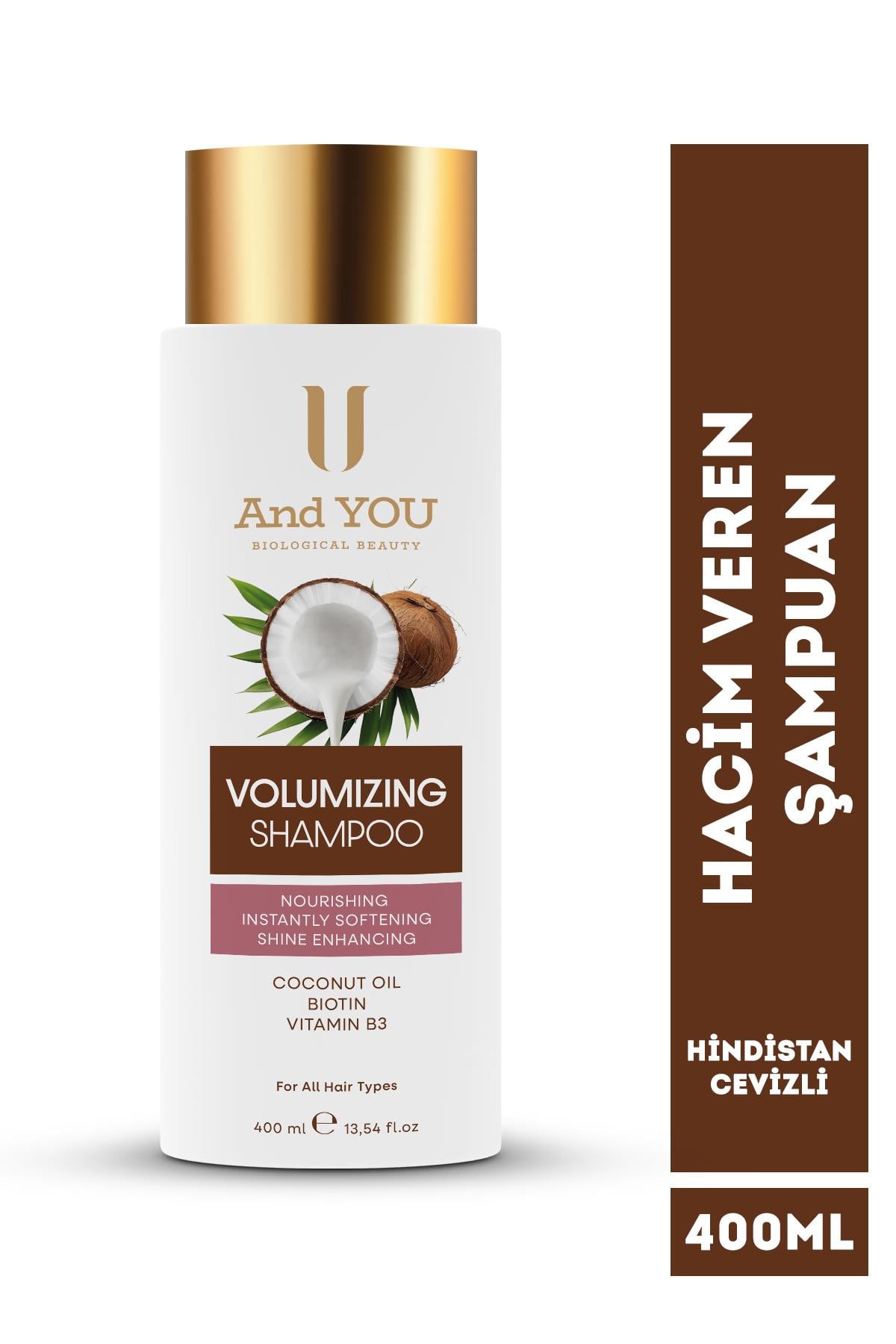 And You Wolumızıng Hacim Veren Hindistan Cevizli Şampuan 400 ml