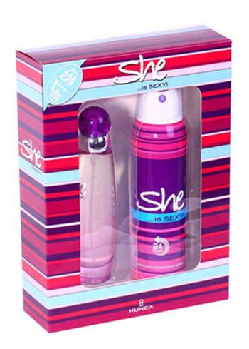 She Is Sexy Kadın Parfüm Seti EDT 50 ml + Deodorant 150 ml