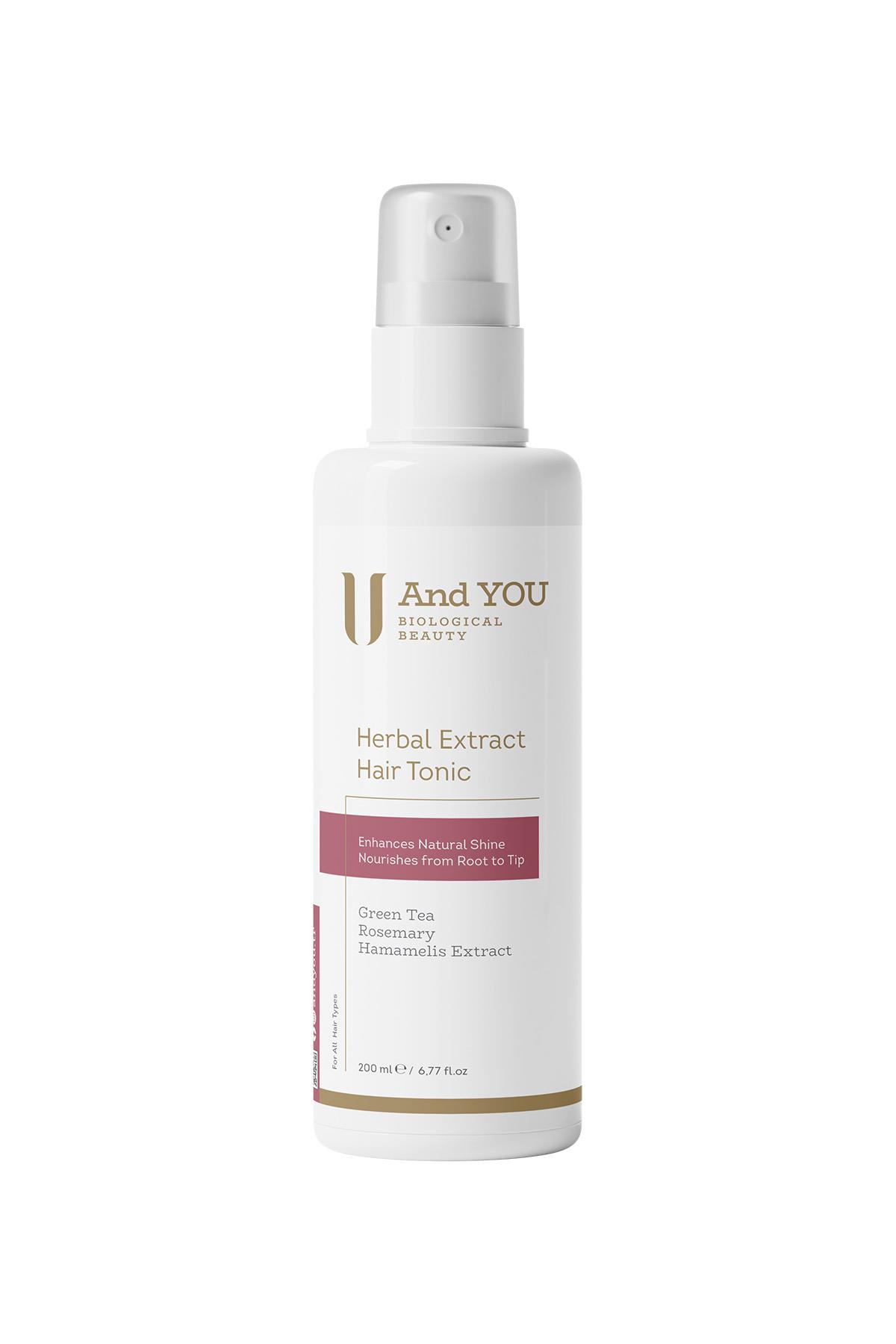 AND YOU Herbal Extract Hair Tonic / Bitkisel Ekstratlı Saç Toniği 200 ml