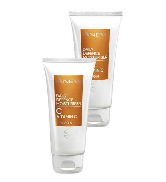 Avon Anew Daily Defence Moisturiser Spf 50 Korumalı Nemlendirici Losyon 50 ml. İkili Set