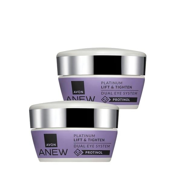 Avon Anew Platinum Lift & Tighten Dual Eye System 20ml. İkili Set