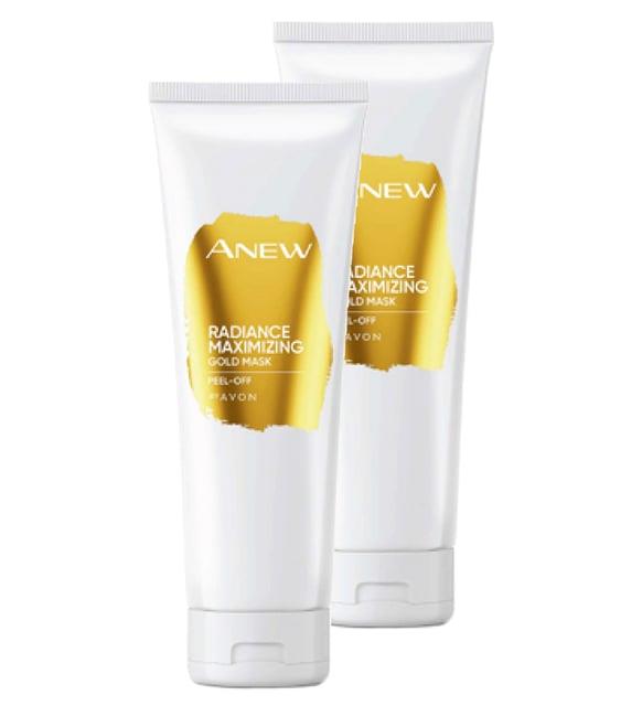 Avon Anew Radiance Maximising Gold Yüz Maskesi 75 ml. İkili Set