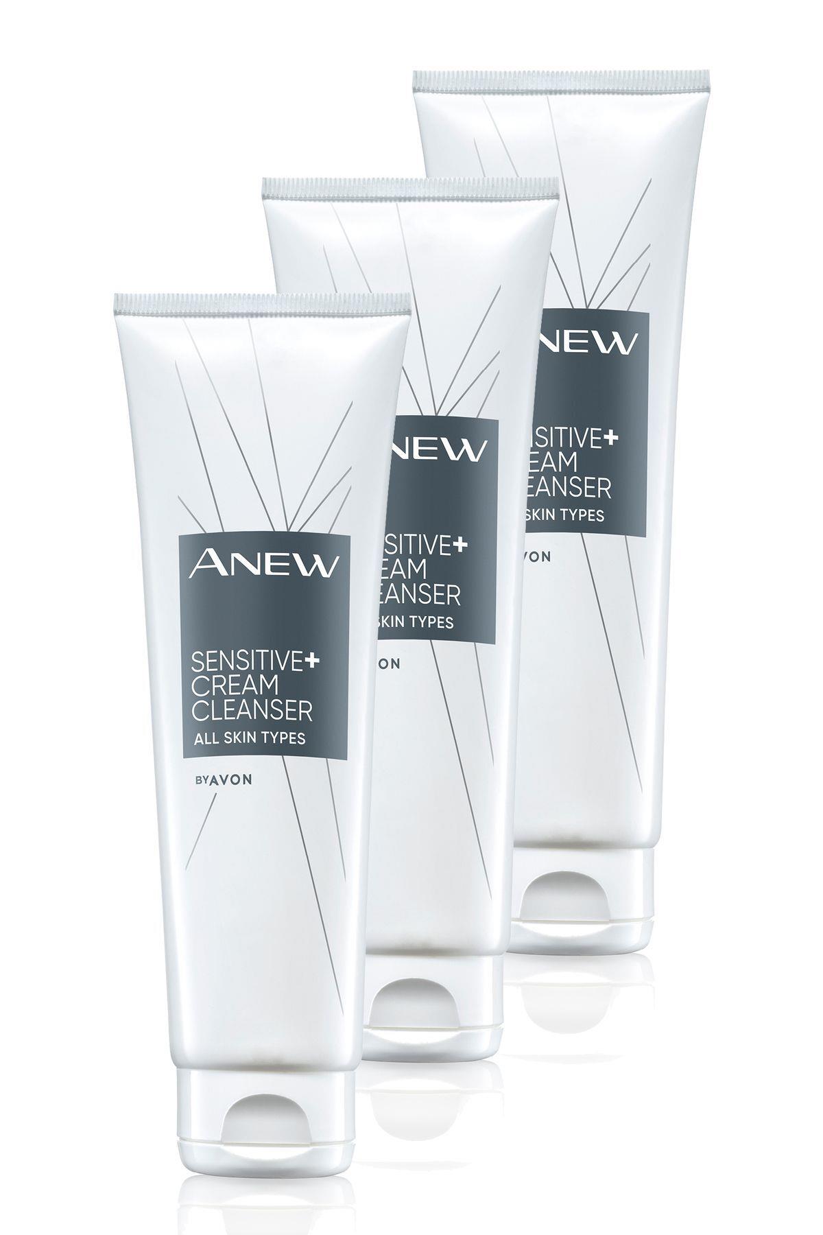 Avon Anew Sensitive Hassas Ciltlere Özel Krem Yüz Temizleyici 150 ml. Üçlü Set