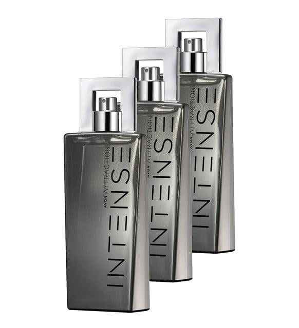 Avon Attraction Intense Erkek Parfüm Edt 75 ml. Üçlü Set