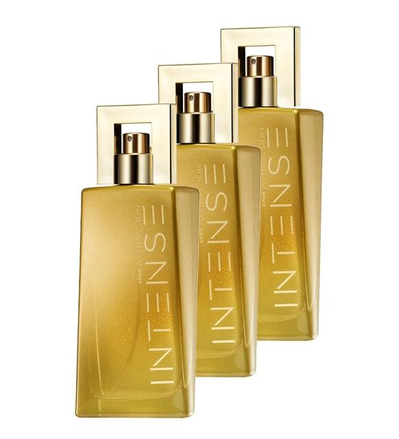 Avon Attraction Intense Kadın Parfüm Edp 50 Ml. Üçlü Set