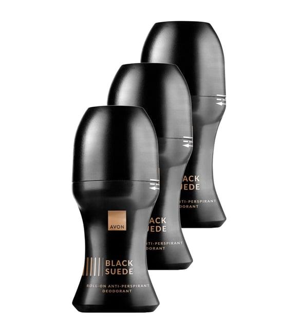 Avon Black Suede Erkek Rollon 50 Ml. Üçlü Set