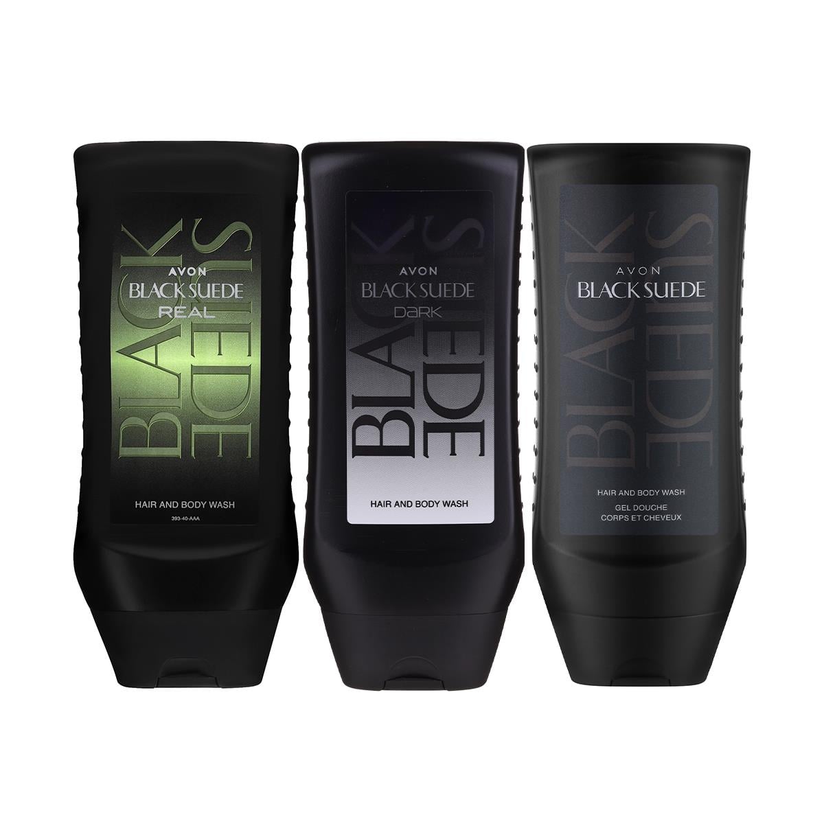 Avon Black Suede Real, Dark ve Klasik Erkek Saç ve Vücut Şampuanı 250ml Set