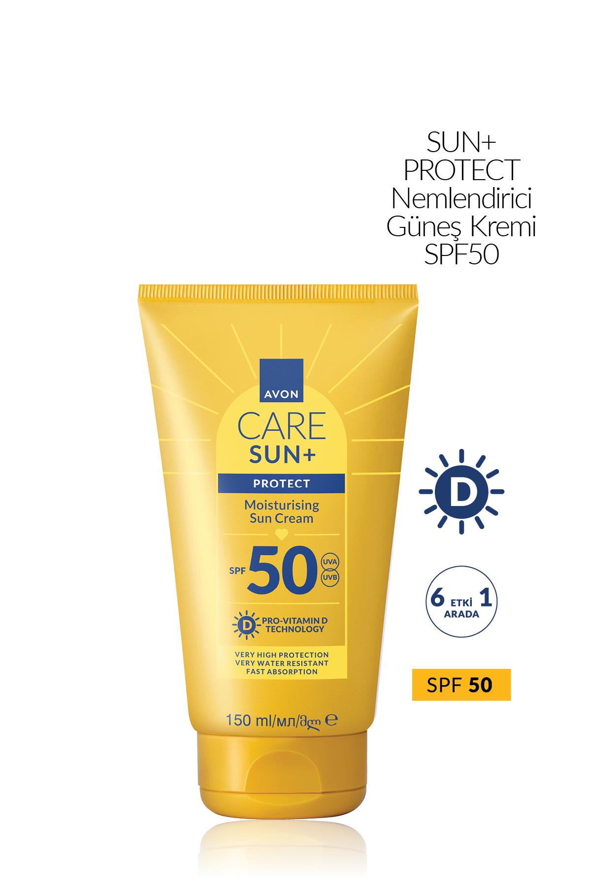 Avon Care SUN+PROTECT Nemlendirici Güneş Kremi SPF50 150ml