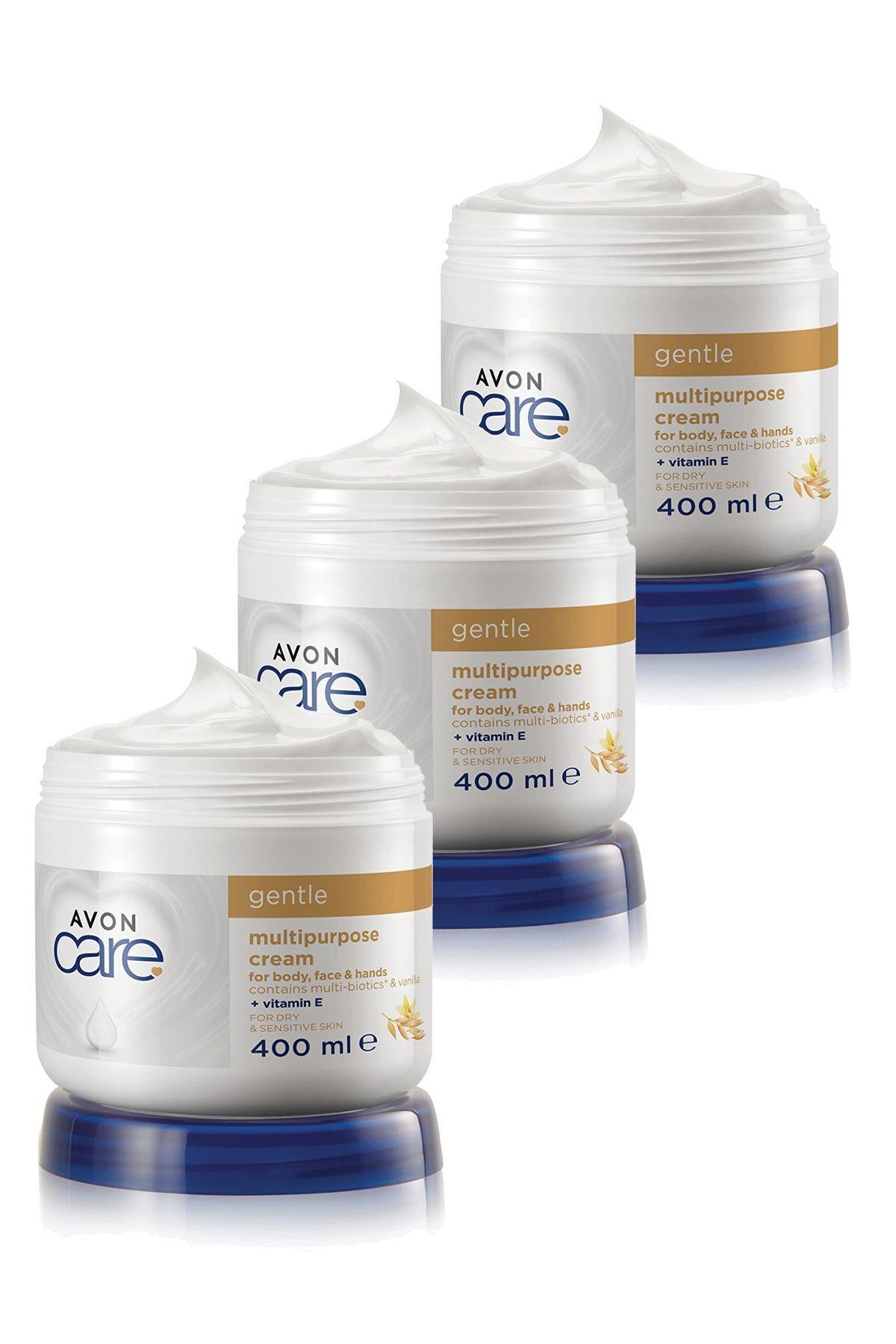 Avon Care Vanilya Içeren E Vitaminli Kuru Ciltler İçin Çok Amaçlı Krem 400 Ml. Üçlü Set