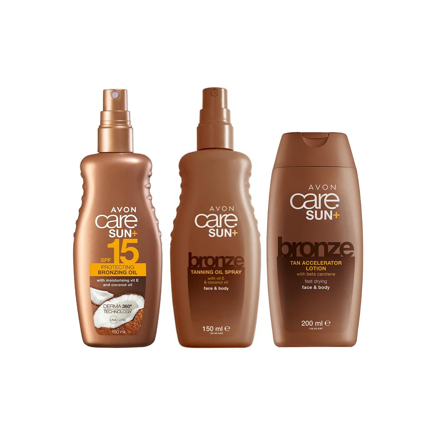 Avon Caresun+ Bronzlaştırmayı Hızlandırıcı Üçlü Set