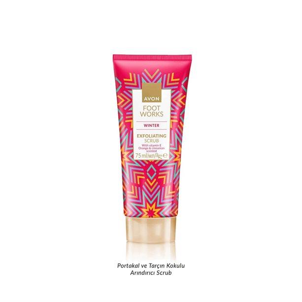 Avon Foot Works Kışlık Peeling Peelingi: Portakal ve Tarçın 75ml