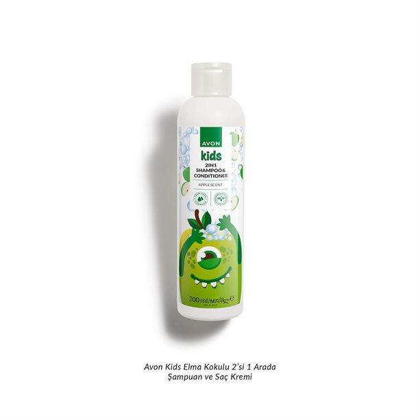 Avon Kids Elma Kokulu 2'si 1 Arada Şampuan ve Saç Kremi 200ml
