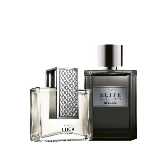 Avon Luck ve Elite Gentleman in Black Erkek Parfüm 75 ml Paketi