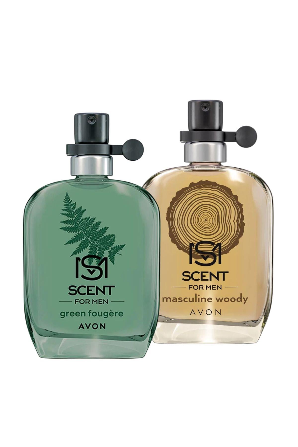 Avon Scent Masculine Woody ve Green Fougere Erkek Parfüm Paketi