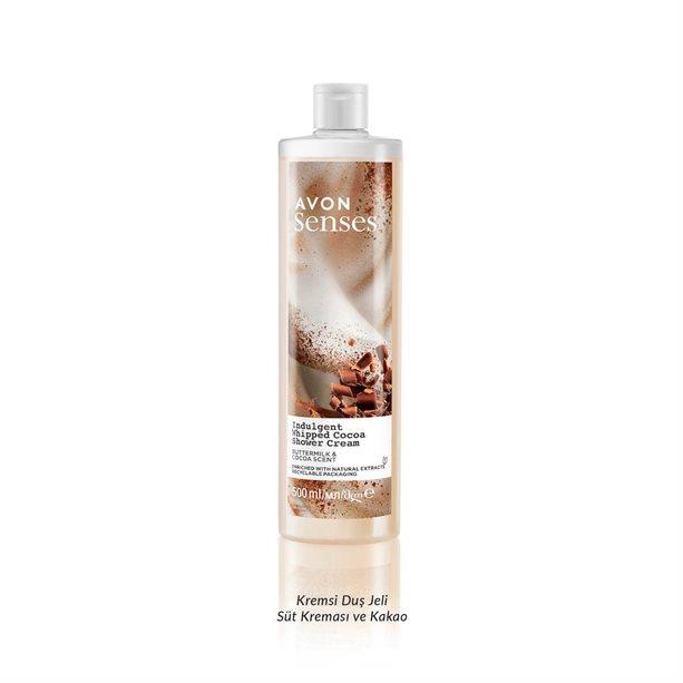 Avon Senses Indulgent Whipped Cocoa Kremsi Duş Jeli 500ml
