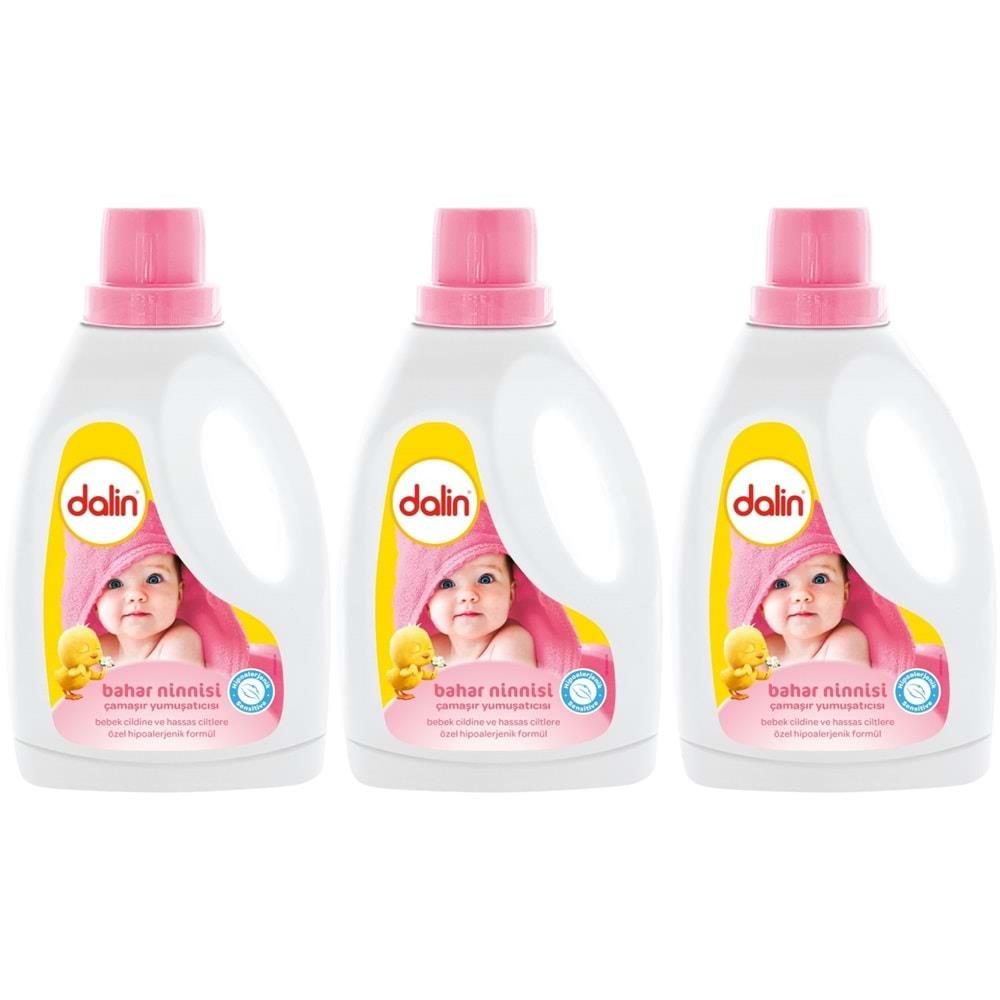 Dalin Sıvı Çamaşır Yumuşatıcısı Bahar Ninnisi 1500ML. Üçlü Set
