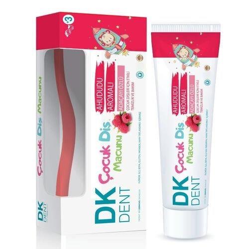 Dermokil Dent Dk Ahududu Aromalı Florürsüz Çocuk Diş Macunu 50ml Diş Fırçası