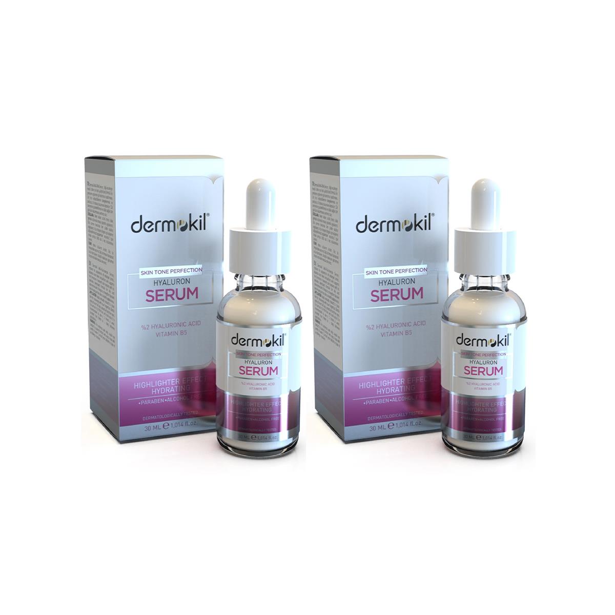 Dermokil Skin Tone Perfection Hyaluron Serum 30 ml. İkili Set