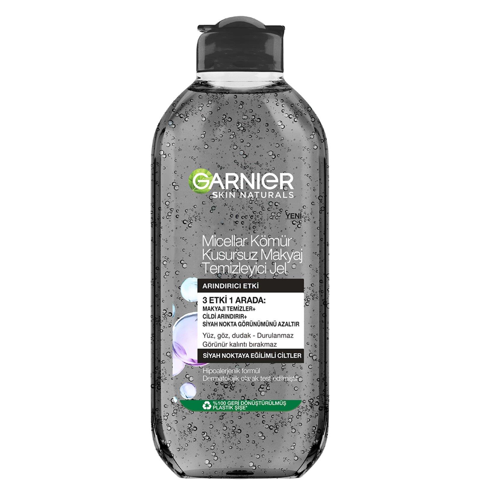 Garnier Micellar Kömür Kusursuz Makyaj Temizleyici Jel 400 ml