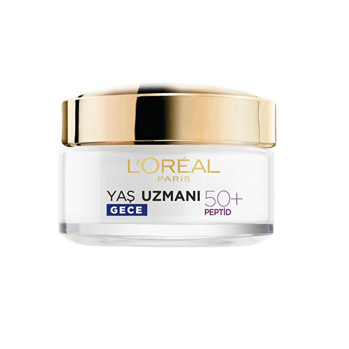 L'Oréal Paris Yaş Uzmanı 50+ Kırışıklık Karşıtı Yenileyici Gece Kremi