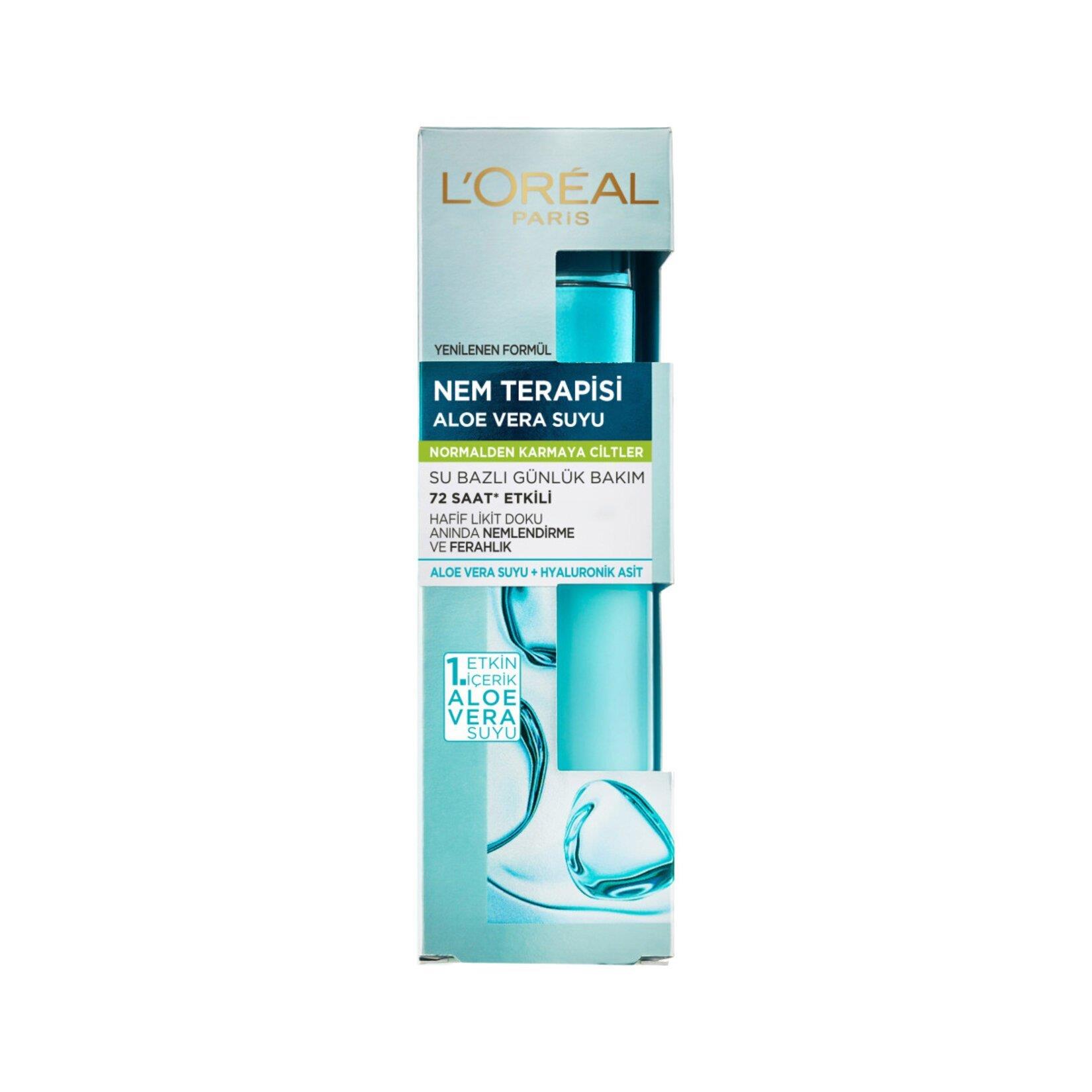 L'oreal Paris Nem Terapisi Aloe Vera Suyu Normalden Karmaya Ciltler 70 ml
