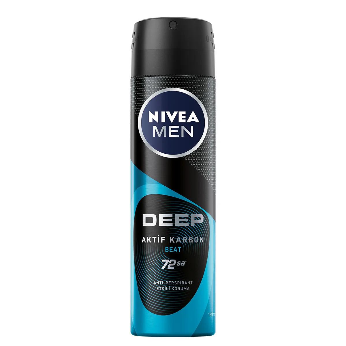 Nivea Men Deep Aktif Karbon Sprey Deodorant 150 ml