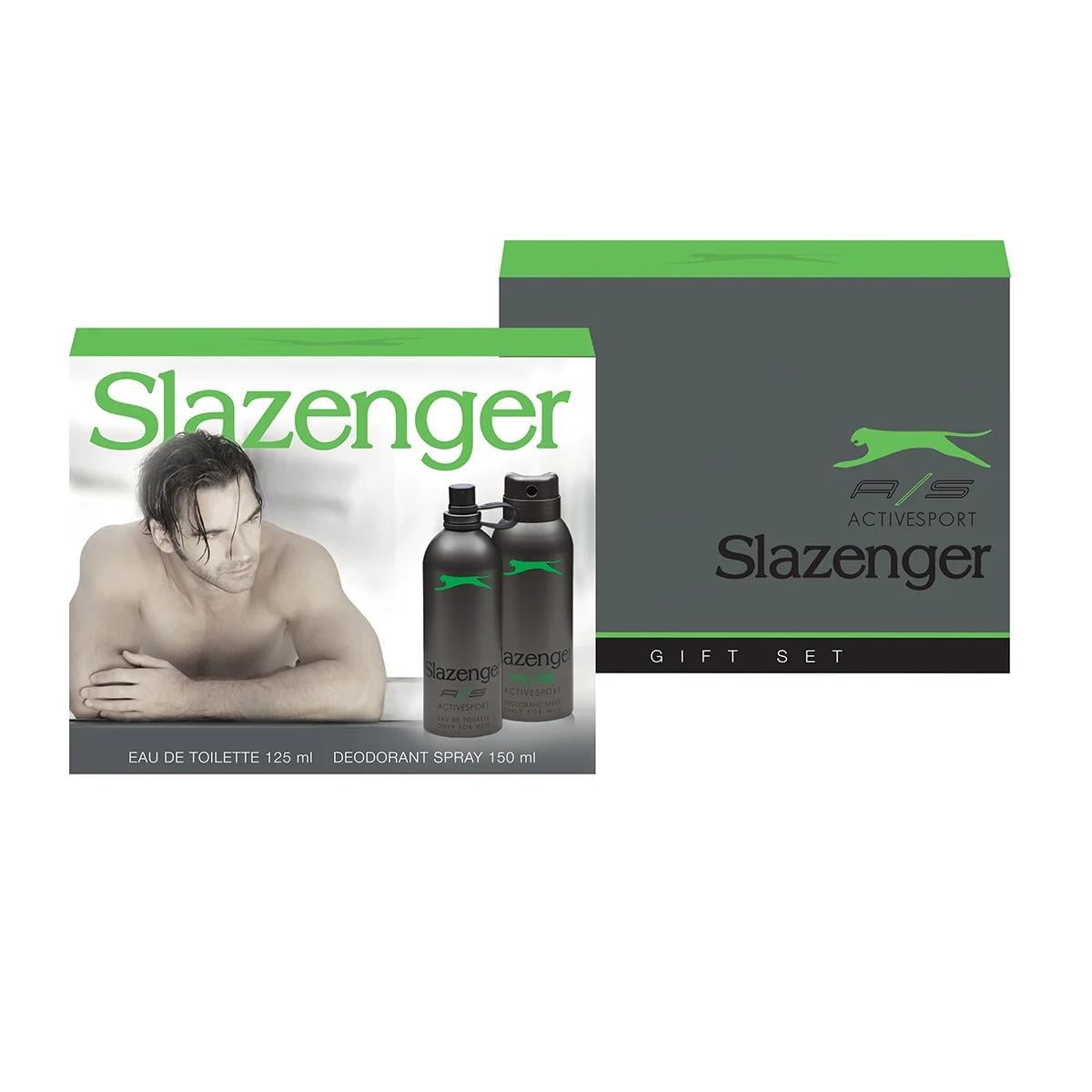 Slazenger Active Sport Yeşil Erkek Seti 125 ml Parfüm + 150 ml