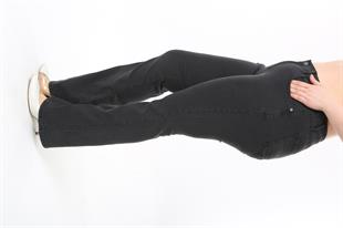 Büyük Beden İspanyol Paça Kot Füme