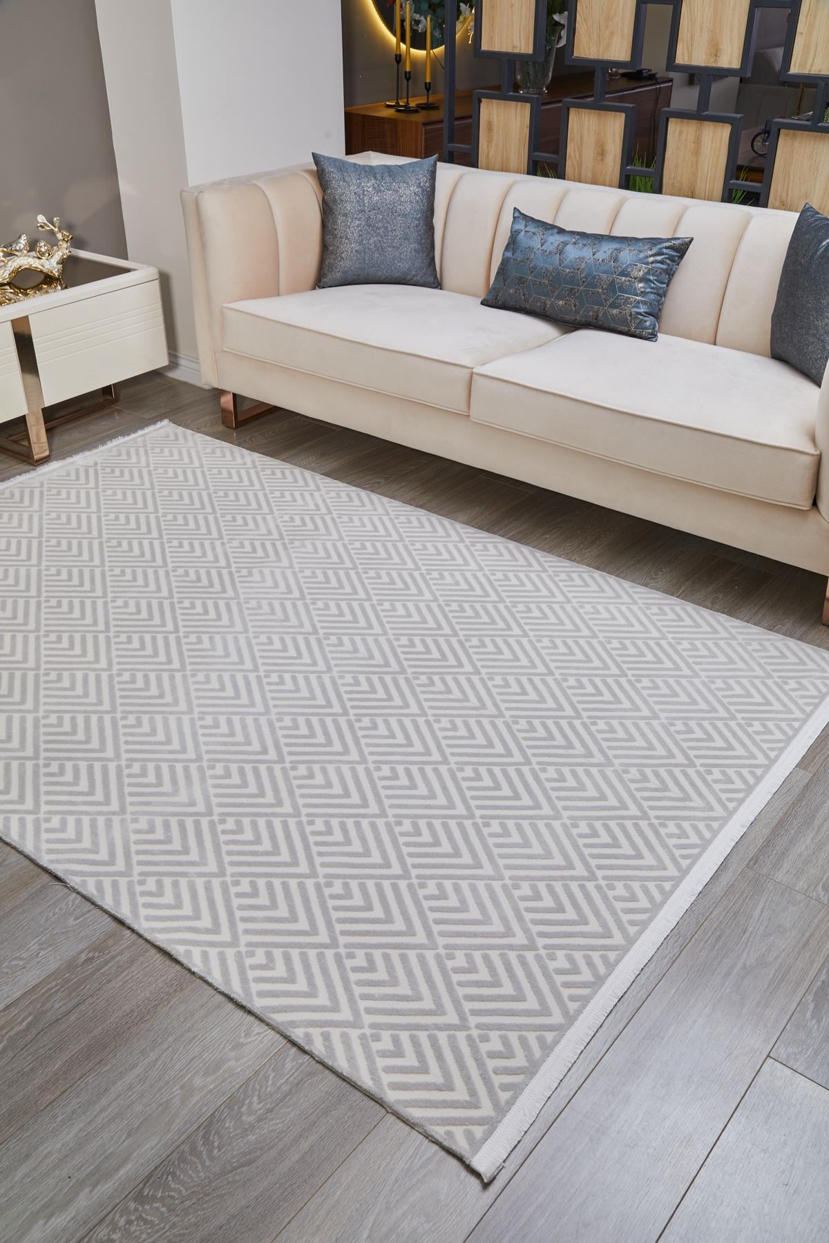 BELLABella Modern Salon Halısı Mutfak Halısı Yolluk Doğal Yumuşak Halı  BL-04