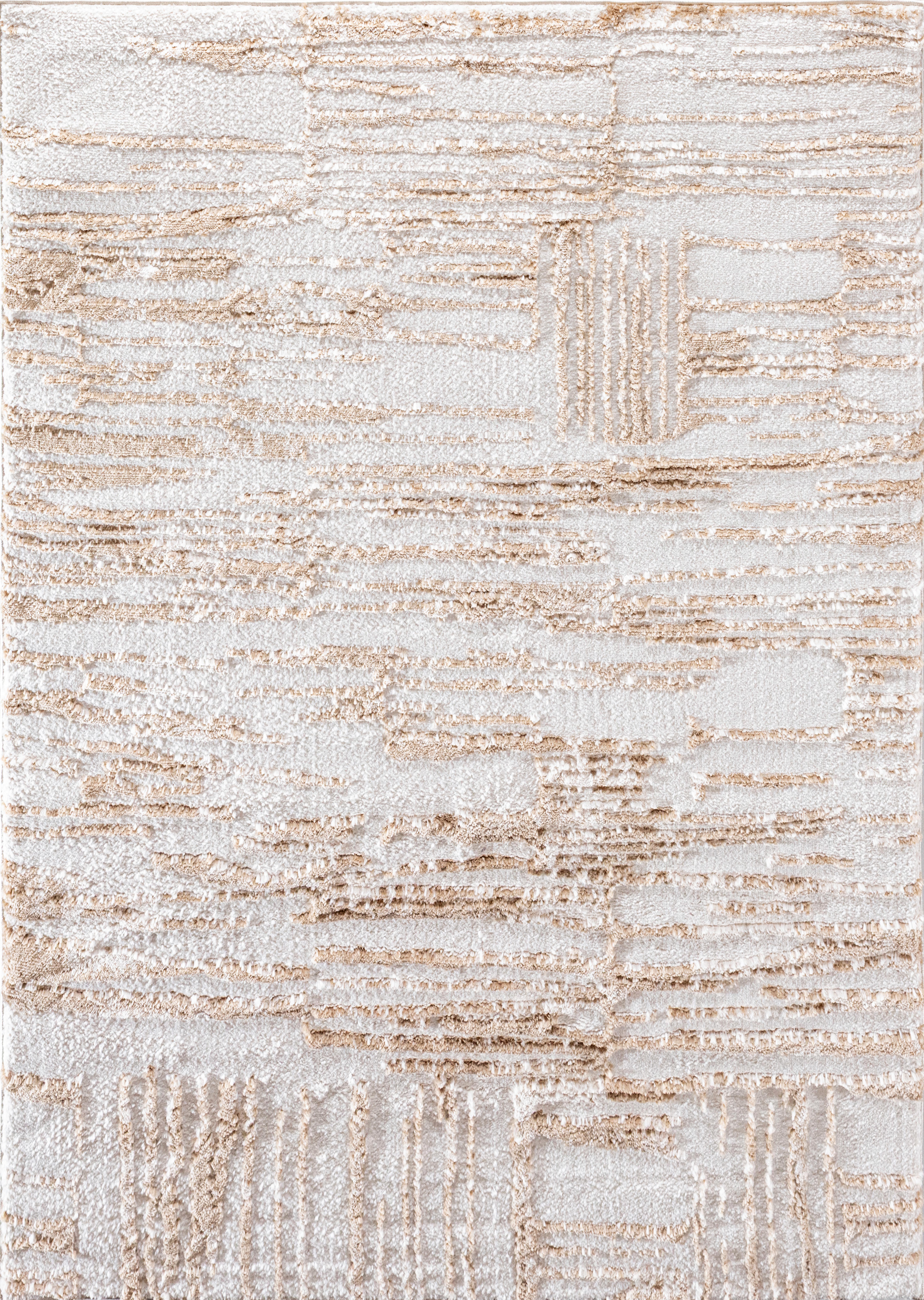 CozyCozy CZY-01 Modern Desenli Toz Vermez Yumuşak Dokulu Krem-Bej Makine Halısı – Salon, Mutfak, Antre, Yolluk, Çocuk Odası İçin Uygun
 CZY-01