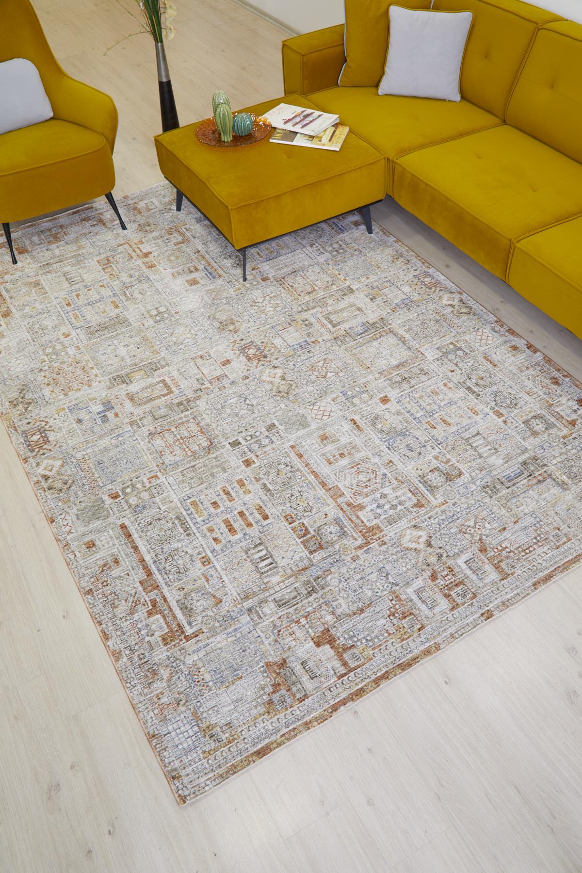 PHAEDRAPhaedra Klasik ve Modern Salon Halısı Mutfak Halısı Yolluk Yumuşak Halı Tozumaz Halı BN-01