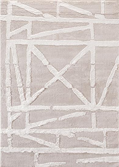 CozyCozy CZY-05 Modern Geometrik Desenli Toz Vermez Yumuşak Dokulu Bej-Krem Makine Halısı – Salon, Yolluk, Yatak Odası, Mutfak, Çocuk Odası İçin Uygun
 CZY-05