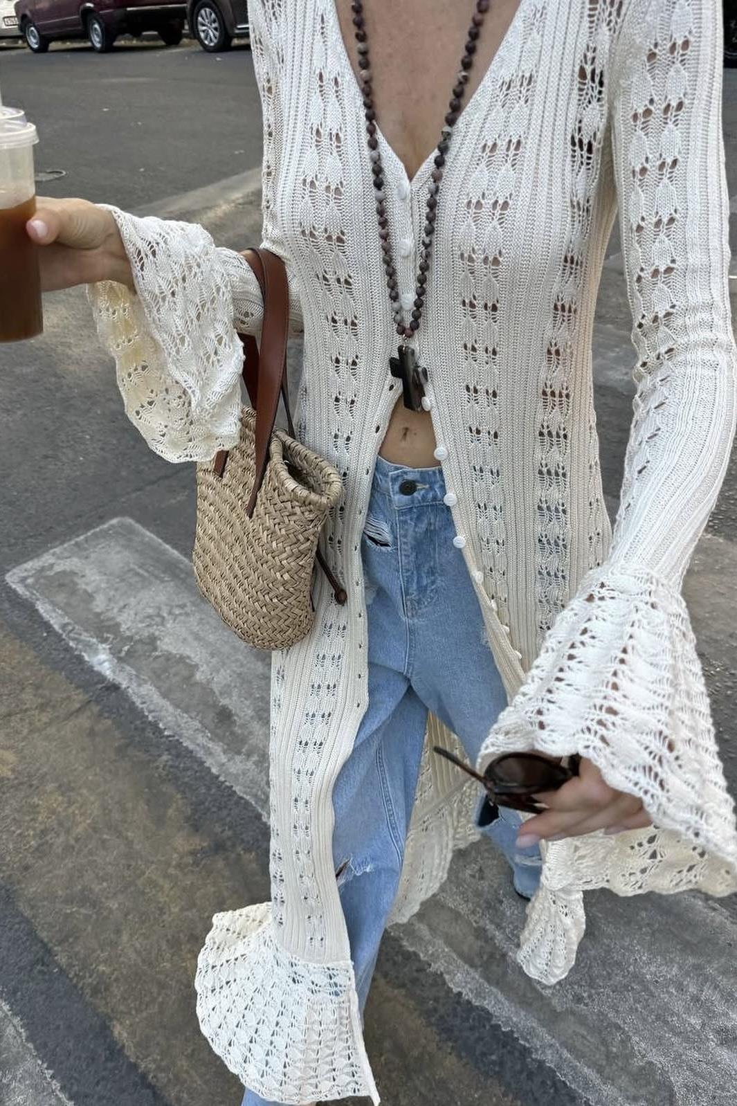 Boheme Triko Uzun Hırka