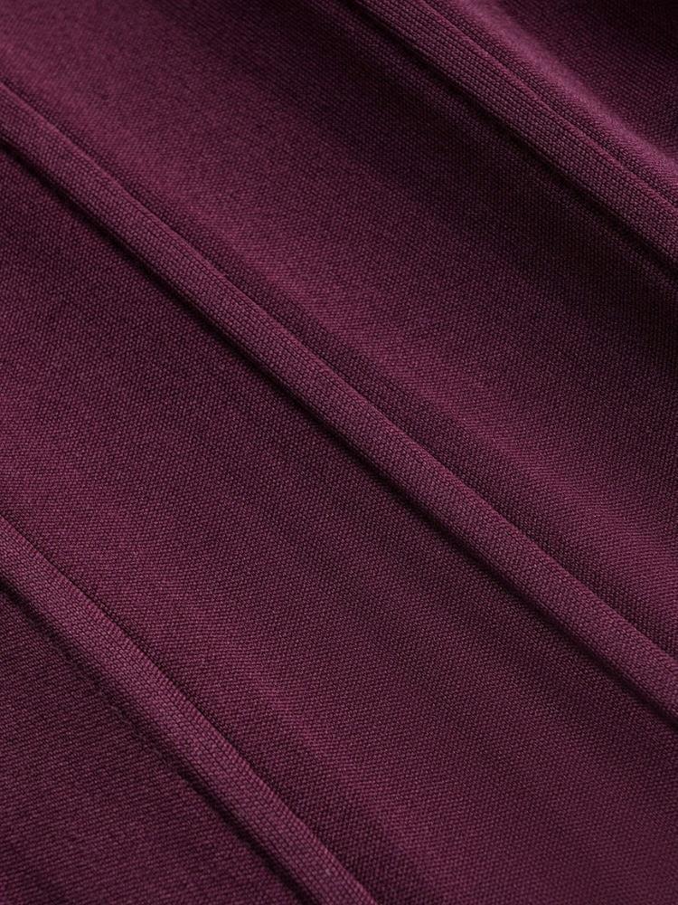 Korse Formlu Şifon Kol Detaylı Bordo Bluz