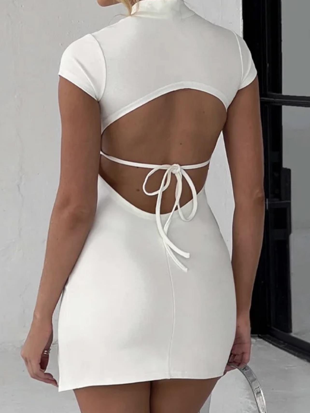 Maı Mini Elbise - Beyaz