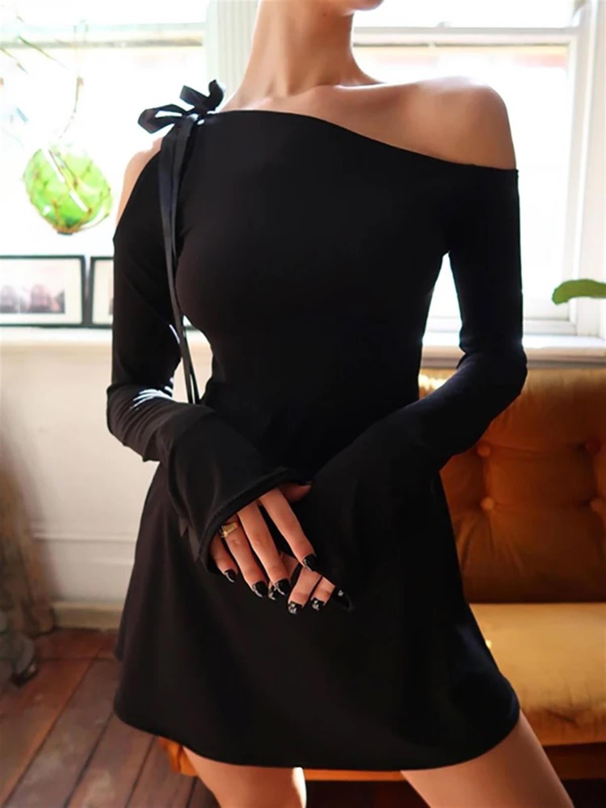 Najma Mini Asimetrik Elbise