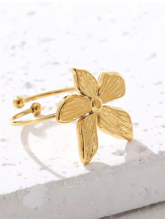 Paslanmaz Çelik Ayarlanabilir Çiçek Yüzük