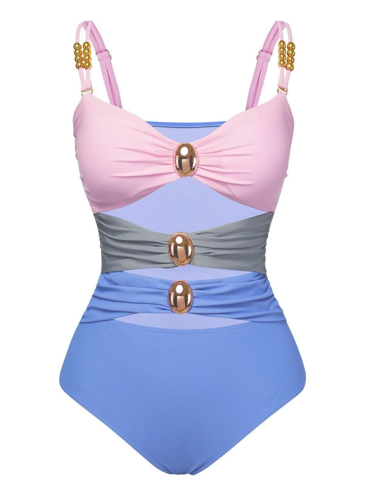 Pastel Pembe Mayo & Pareo Takımı 