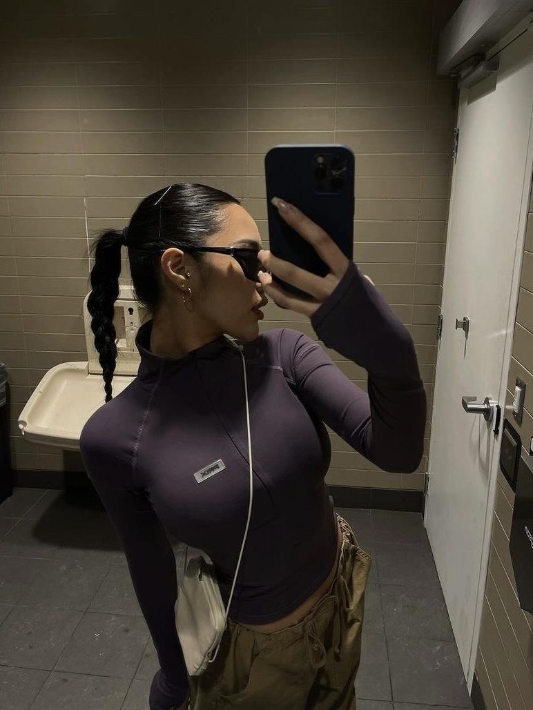 Prıx Esnek Fermuarlı Mor Body