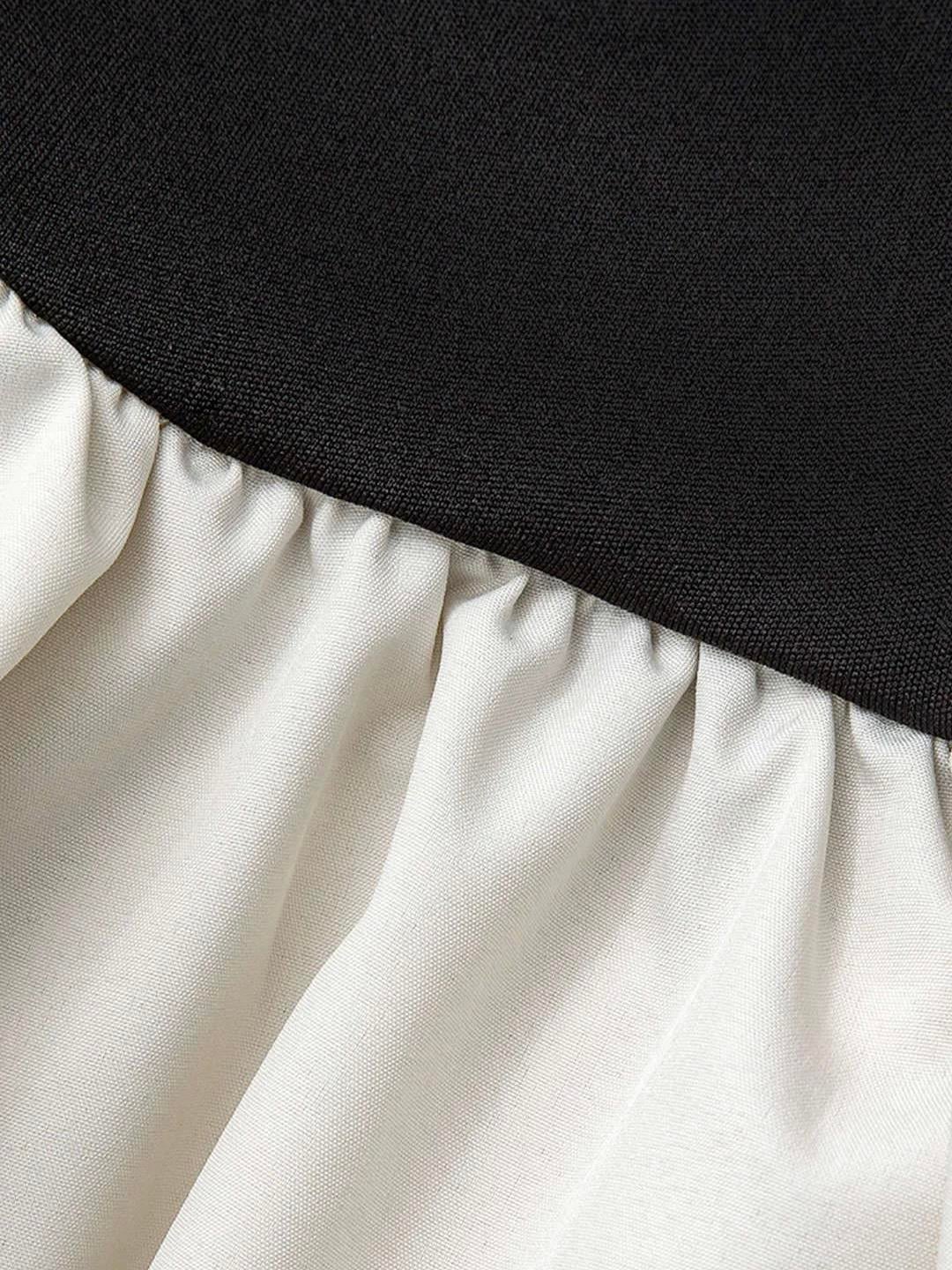 Straplez Büzgülü Mini Elbise