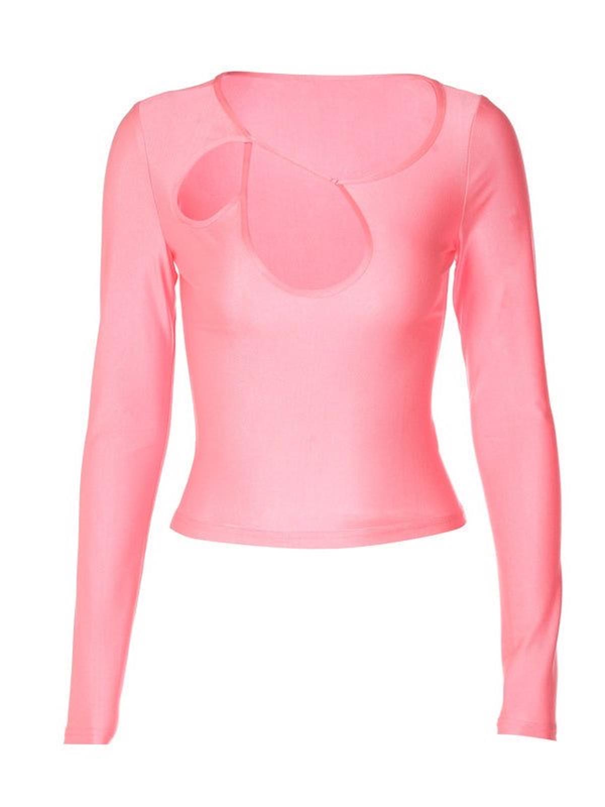 Asimetrik Dekolte Detaylı Bluz