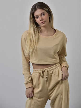 Bej Eşofman Takımı