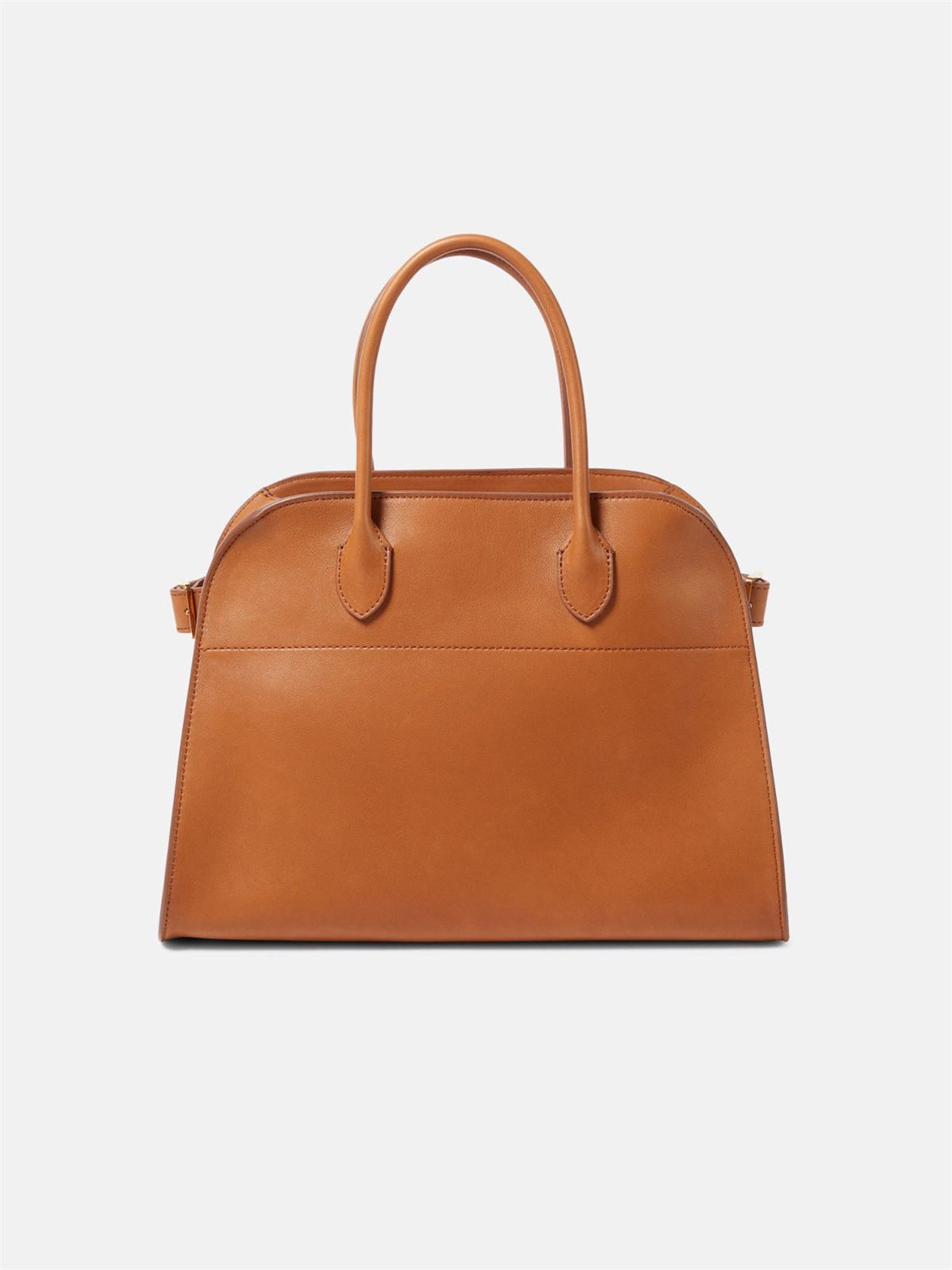 Deri Taba Rengi Büyük Boy Tasarım Çanta 