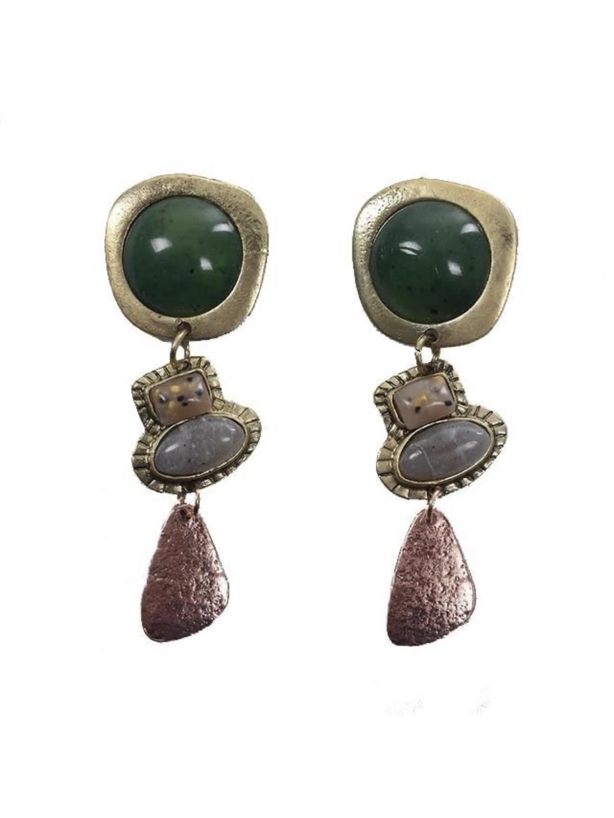 Etnik Doğal Taş Küpe