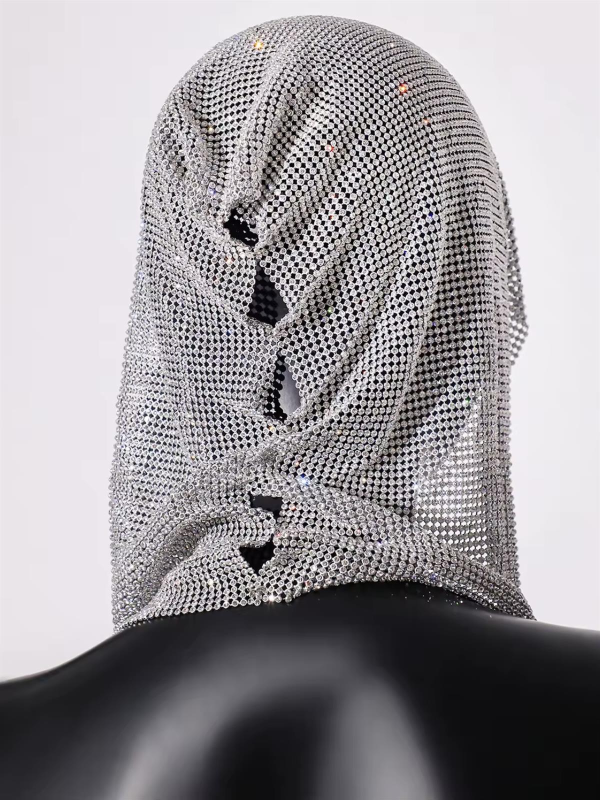 Kapüşonlu Chainmail Silver Mini Büstiyer