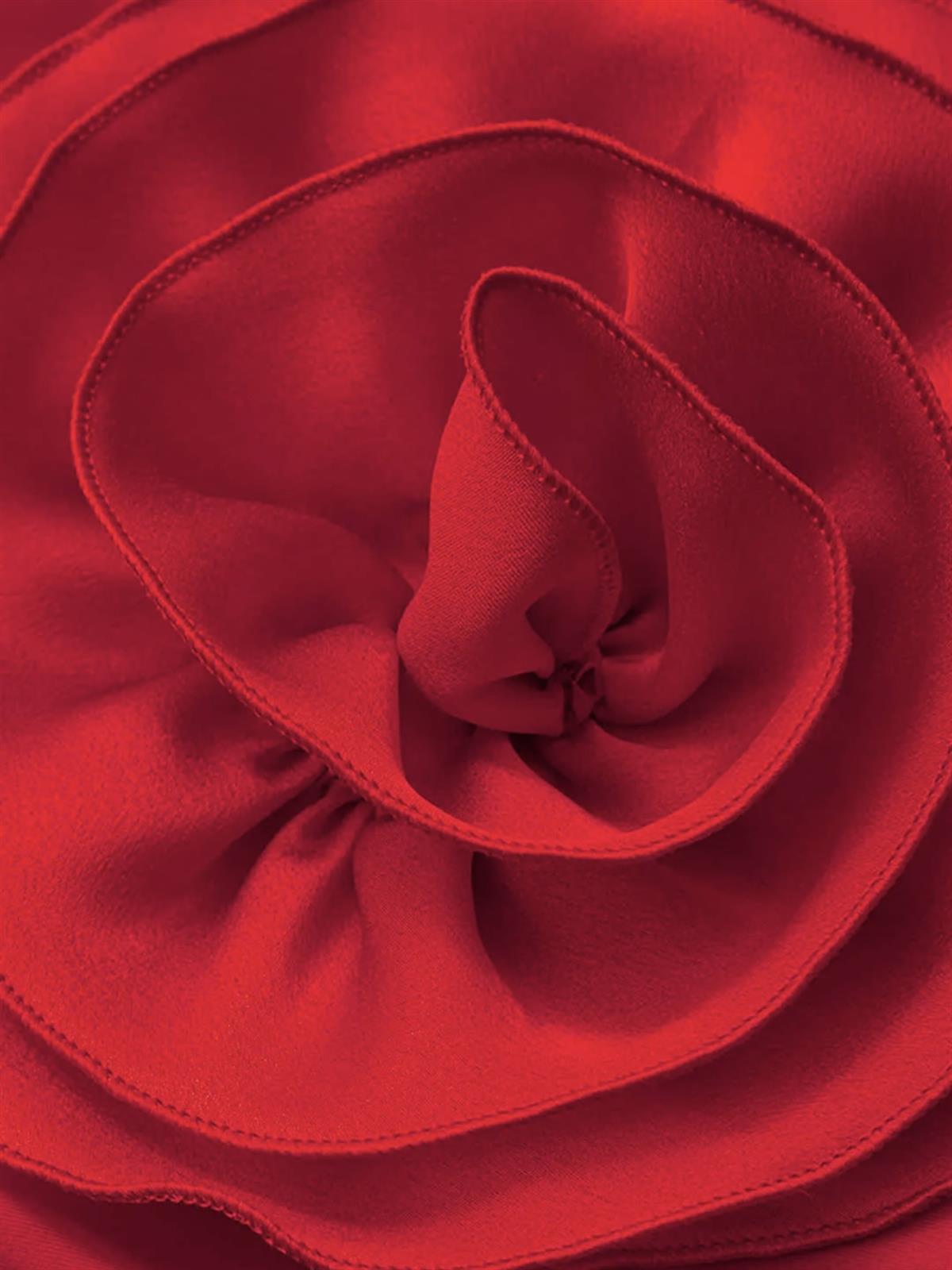 Rosa Yüksel Bel Kırmızı Bikini Takımı