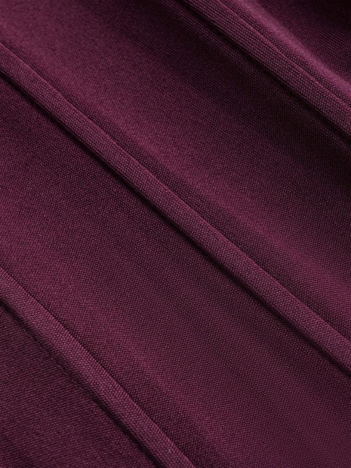 Korse Formlu Şifon Kol Detaylı Bordo Bluz