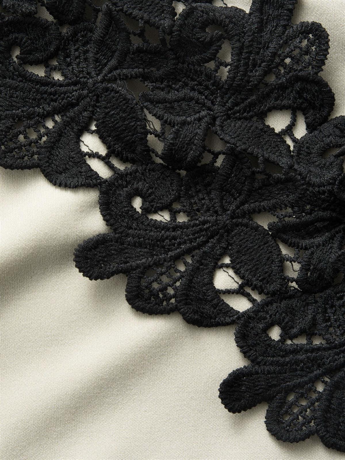 Dantel Detaylı Asimetrik Elbise