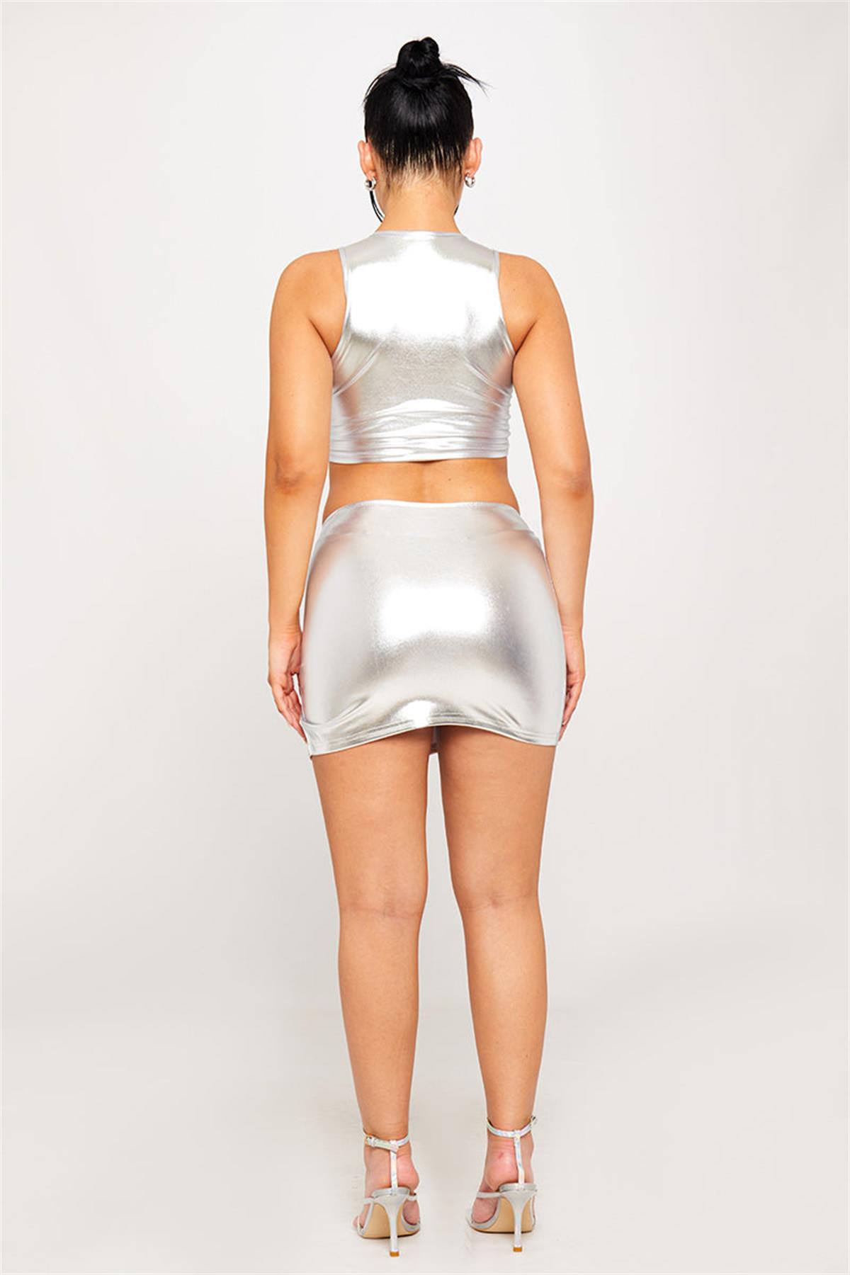 Metalik Mini Silver Takım