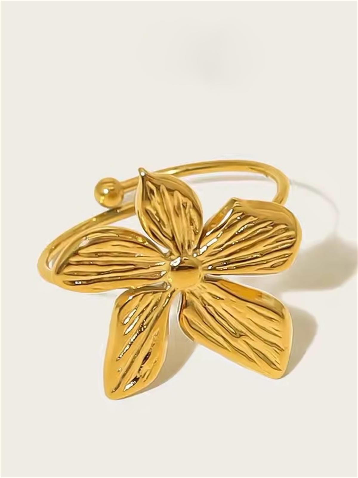 Paslanmaz Çelik Ayarlanabilir Çiçek Yüzük